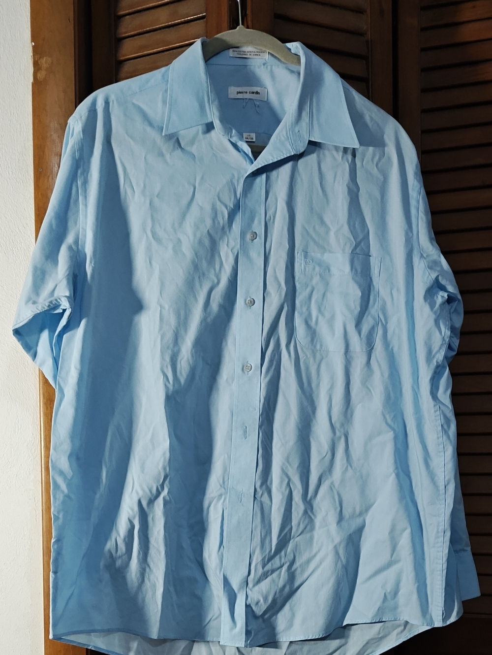 Pierre Cardin Sky Blue Casual Button-Down Shirt